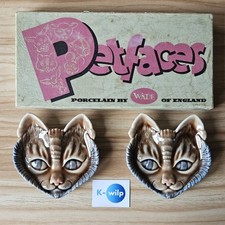 Petfaces Siamese Cat Porcelain By Wade Of England Dish Tray Wall Hanging Vintage