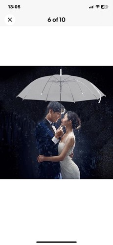 9pcs clear umbrella wedding - 9pcs,