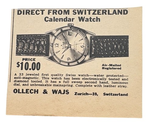 Ollech wajs calendar watch - ollech,