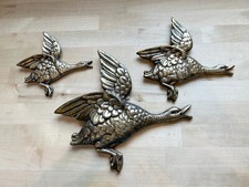 Vintage Brass Flying Ducks