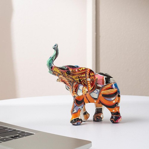 Graffiti art elephant - elephant, figurine