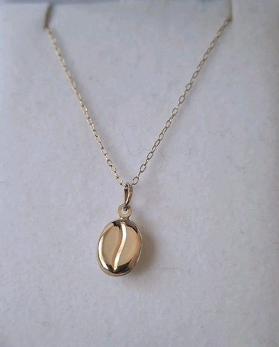 9ct gold coffee - gold, bean