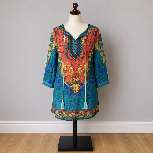 Ethnic tunic top 12 - uk, boho
