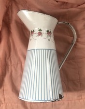 Vintage French Enamel Pitcher