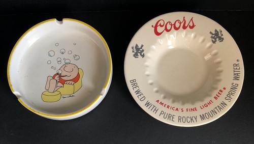 Ziggy coors ashtrays - ziggy,
