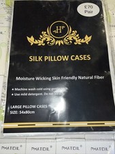 Mulberry Large Pillow Cases 54x80cm Moisture Wicking Skin Friendly Natural Fibre