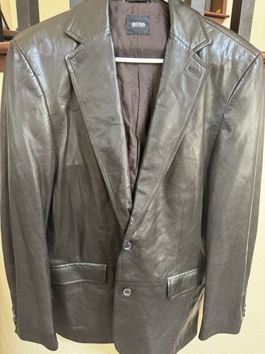 Hugo boss men leather suit - boss,