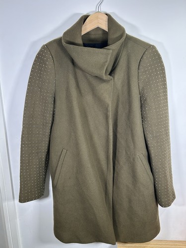 Zara woman khaki wool coat - khaki,
