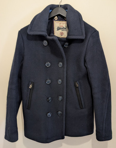 Superdry pea coat mens - pea,