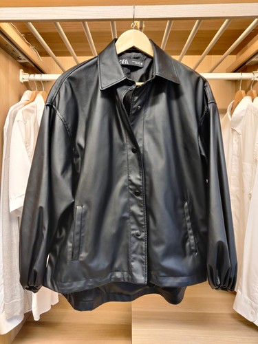 Zara coat small black - zara,