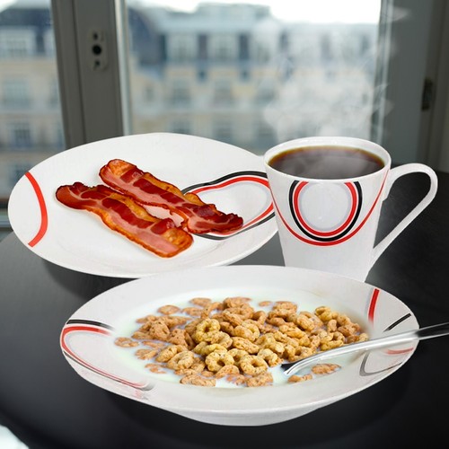 New 16pc dinner - new, bowl