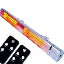 Mylek Patio Heater Garden Electric Outdoor Wall Mounted Golden Tube Technology