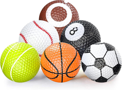 Funny golf balls pack - balls,, 6