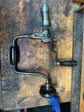 MILLERS FALLS No 182 REVERSIBLE RATCHET BRACE/DRILL-ANTIQUE HAND TOOL-BIT.