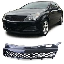 DEBADGED BLACK HONEYCOMB GRILL FOR VAUXHALL ASTRA H GTC 3 DOOR + TWIN TOP