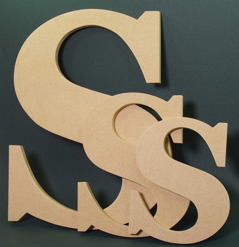 Georgia style letters mdf - georgia,
