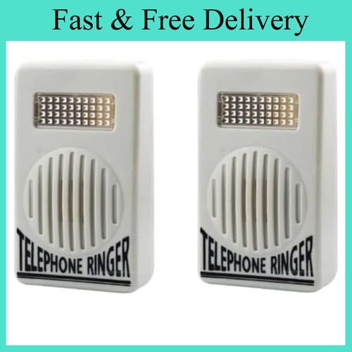 2pcs white telephone ringer - 2pcs,