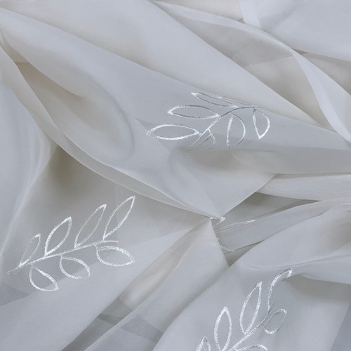 Embroidered floral voile - embroidered,