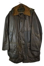 BARBOUR Border Green Wax Jacket size 107Cm/42In Mens Country Casual Outdoors