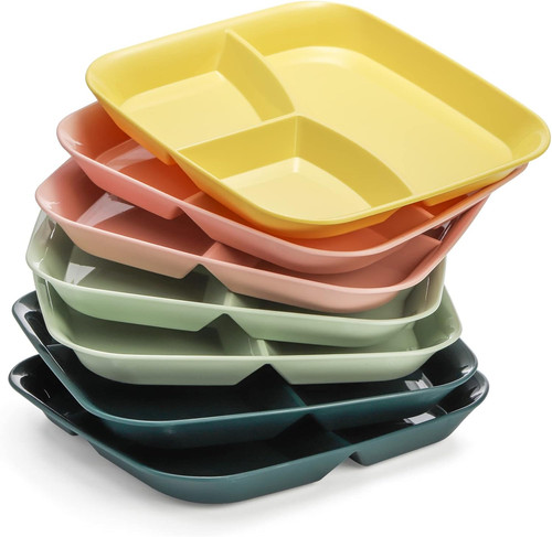 Pack divided dinner plates - pack,
