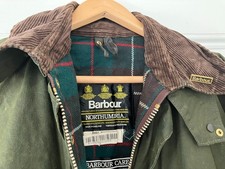 Barbour A400 Northumbria Wax Jacket Vintage 1991, 90s Sage Green C40/102CM M / L