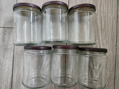 Empty glass jars - 6, x