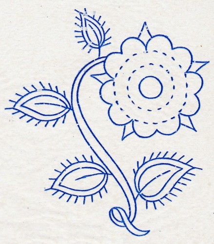 Vintage embroidery transfer - vintage,