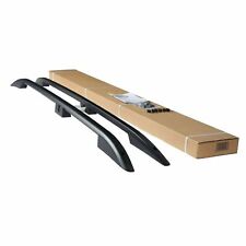 VW T5 T6 TRANSPORTER LWB Aluminium  Roof Bars Roof Rails Set Black 2003 ONWARD