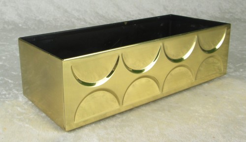 Brass planter mantelpiece mid - brass,