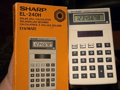 Vintage sharp 240h solar - vintage, el-240h