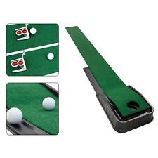 Golf Putting Mat with Ball Return Training Aid for Home Golf Accessories