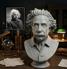 Albert Einstein Bust Statue -