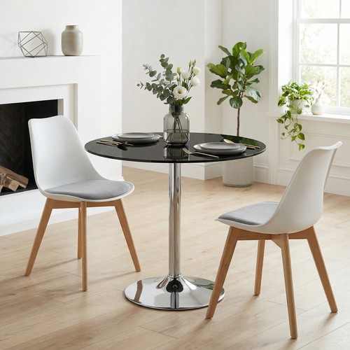 Homcom round bar table dining - round,