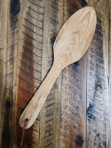 Vintage wooden butter paddle - vintage,