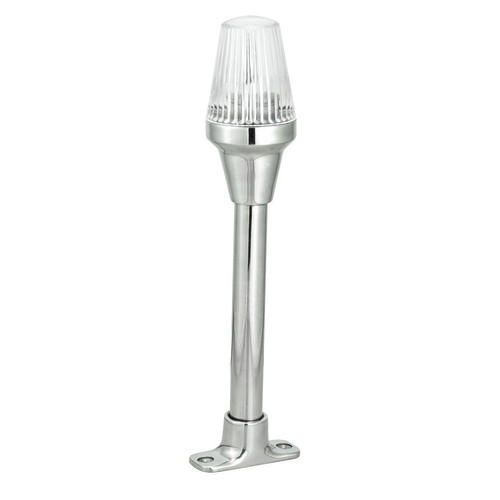 All round white pole boat - pole,