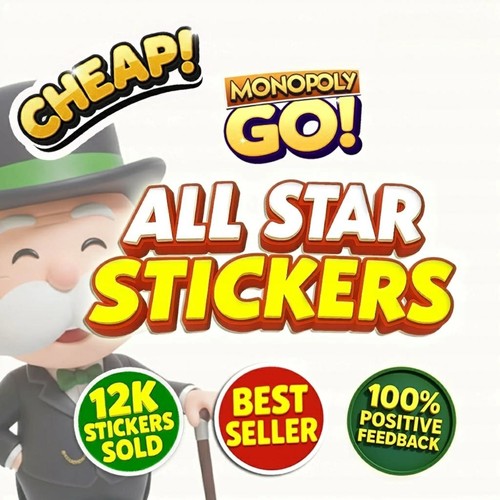 Monopoly stickers - monopoly, 1⭐-