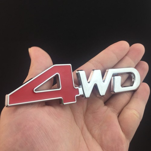 Red car metal - 4wd, logo