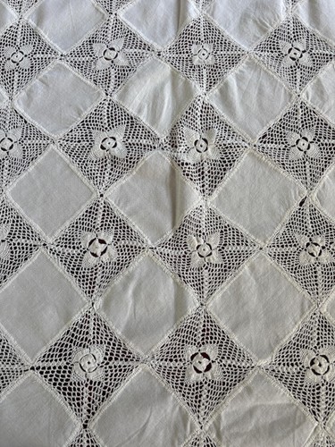 Vintage handmade linen - linen, &