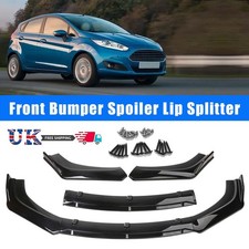 For Ford Fiesta ST MK5 Mk7 MK7.5 Lower Front Bumper Lip Body Kit Spoiler UK