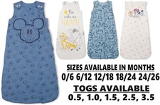 Baby Sleeping Bag 0.5 to 3.5 Tog Wearable Blanket 0 to 36M Cotton Sleepsacks NEW