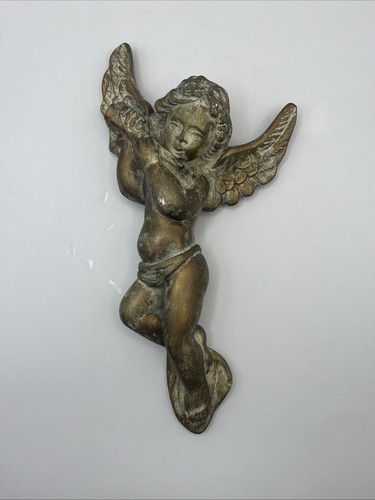 Vintage plaster hanger cherub - vintage,