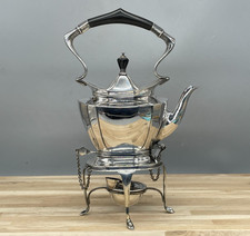 Antique Vintage Kettle With Burner & Stand Spirit Kettle Bakelite Handle