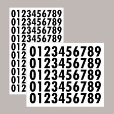 Simple Bold Vinyl Numbers