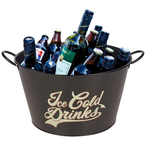 Large black metal - large, champagne