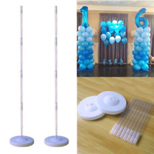 Set of 2 Balloon Stand Kit with Base and Pole for Floor, Balloon Kit - 50inch