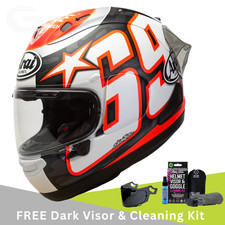 Arai RX-7V Evo Motorcycle Motorbike Road Race Hayden Reset  & Free Dark Visor