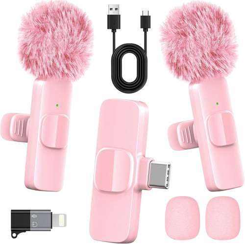Pink wireless lavalier - wireless,