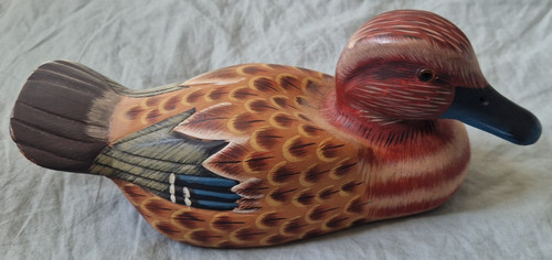 Wooden duck decoy - wooden,