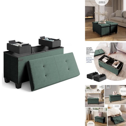Storage ottoman bench with - bench,