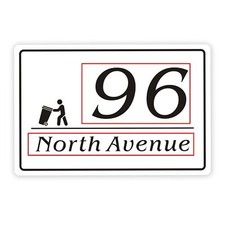 4x Wheelie Bin Numbers